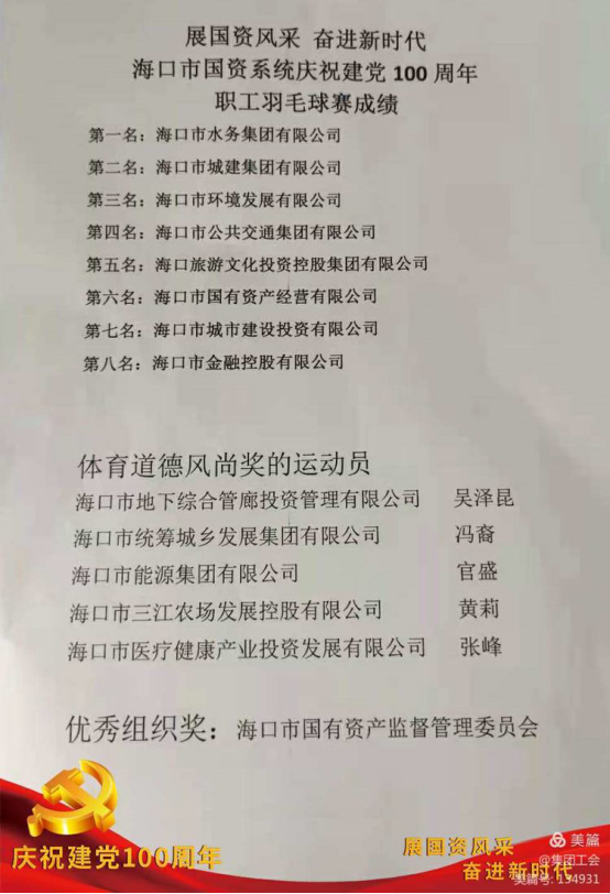 環(huán)發(fā)公司參加市國(guó)資系統(tǒng)慶祝建黨100周年羽毛球比賽(圖3)
