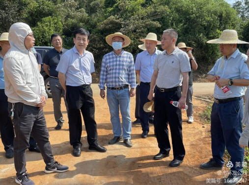 海口市自然資源和規(guī)劃局局長吳雄帶隊(duì)調(diào)研龍灣片區(qū)土地整治項(xiàng)目