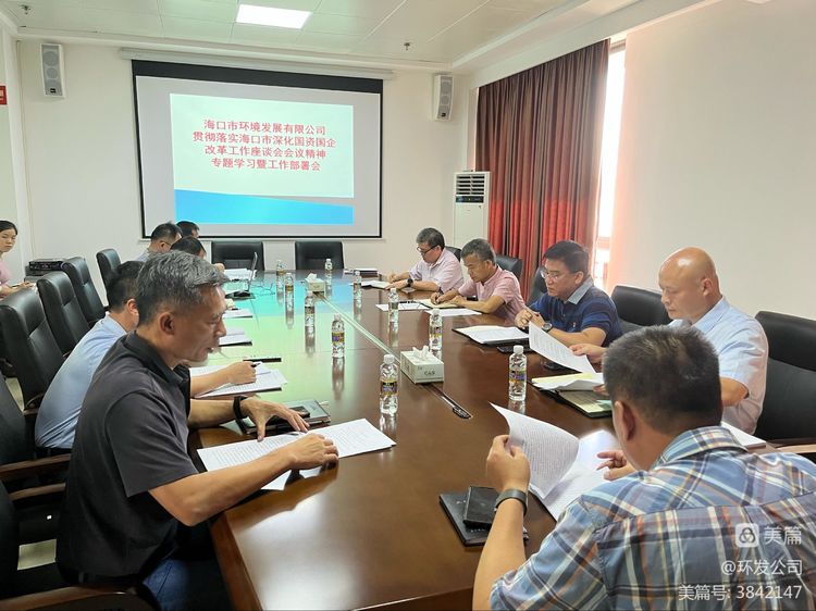 市環(huán)發(fā)公司召開貫徹落實?？谑猩罨瘒Y國企改革工作座談會會議精神專題學習暨工作部署會